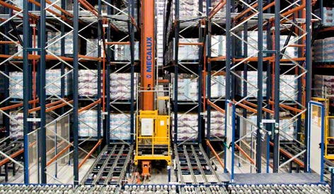 Stacker cranes for pallets