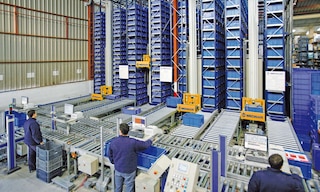 The goods-to-person order picking method combines automated systems with ergonomic pick stations