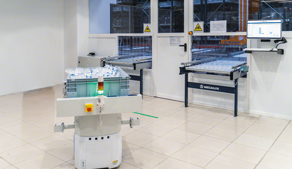 AIV robots speed up goods flows in the warehouse AIV robots speed up goods flows in the warehouse