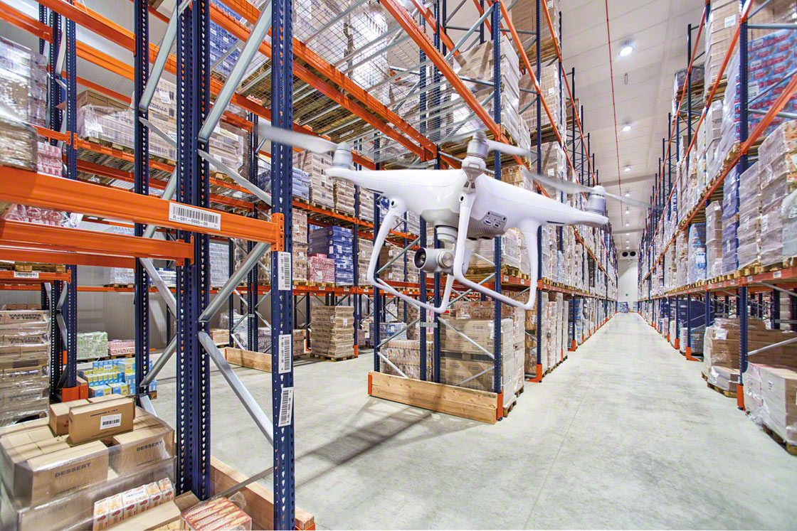 Drones could be implemented in warehouses to help take inventory autonomously