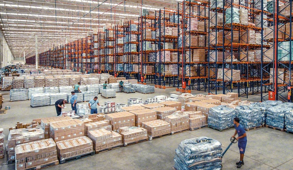 Most inbound and outbound logistics activity takes place near the loading docks