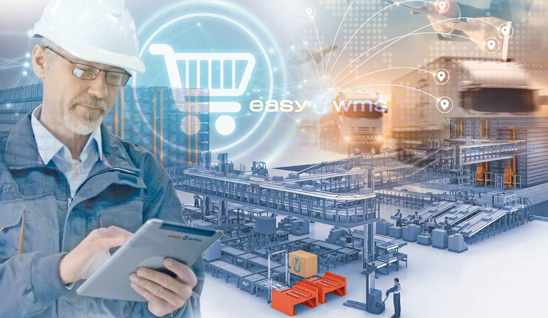 Easy WMS software connects with other programs to facilitate the exchange of information flows