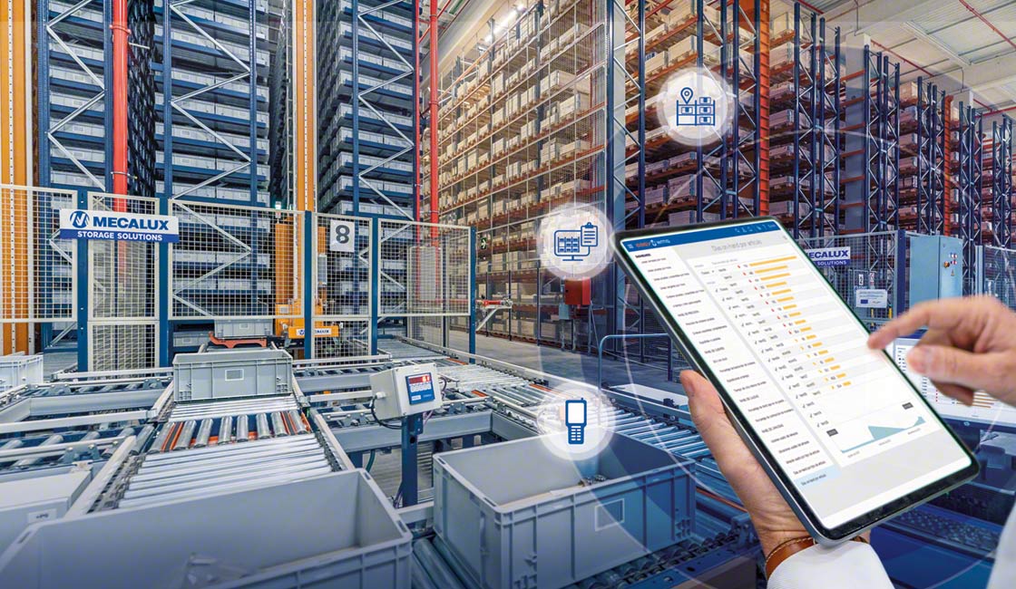 Warehouse management software such as Easy WMS from Mecalux provides maximum control over inventory