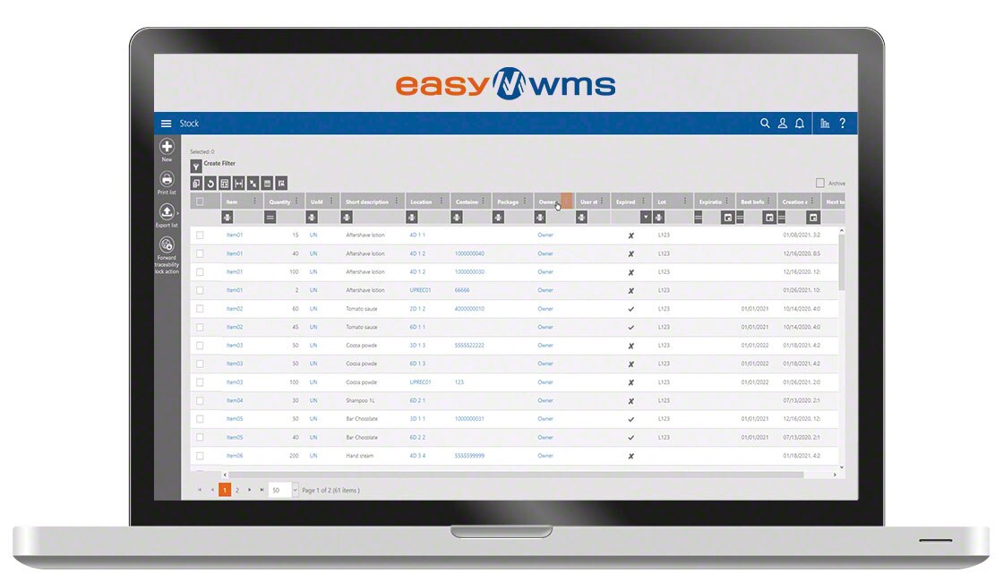 A WMS such as Easy WMS facilitates product storage and minimizes costs associated with overstock