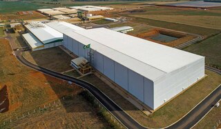 Panoramic view of Bem Brasil's smart warehouse