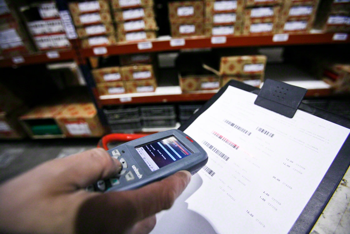 Product labelling and RF scanners make perpetual inventory possible