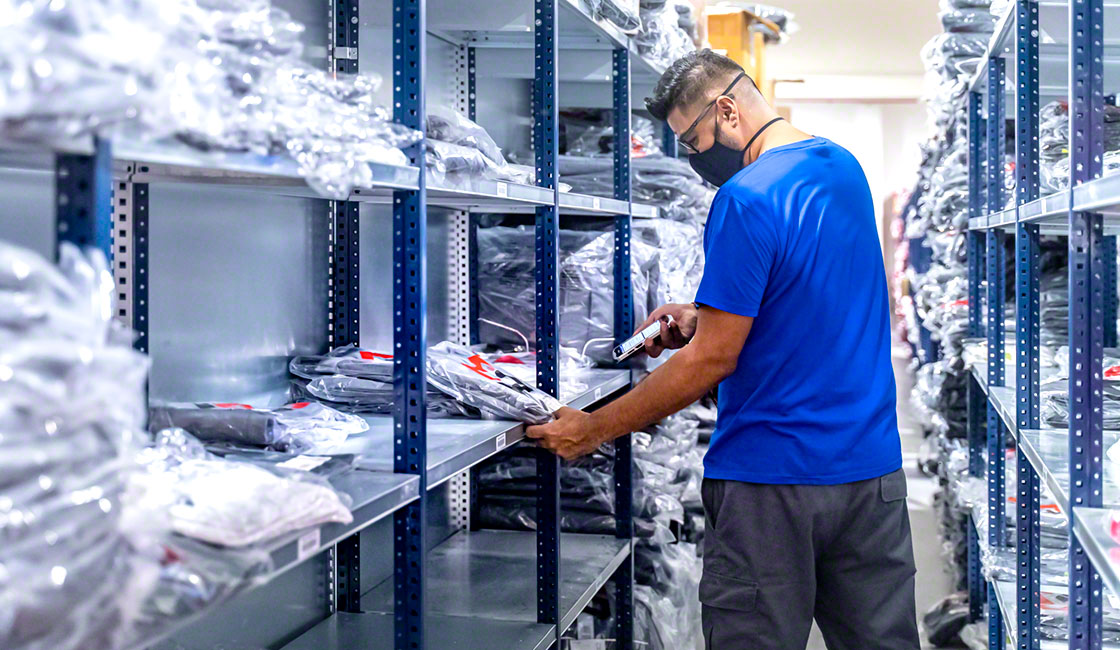 With manual order picking, high-velocity SKUs are normally slotted close to the dispatch area