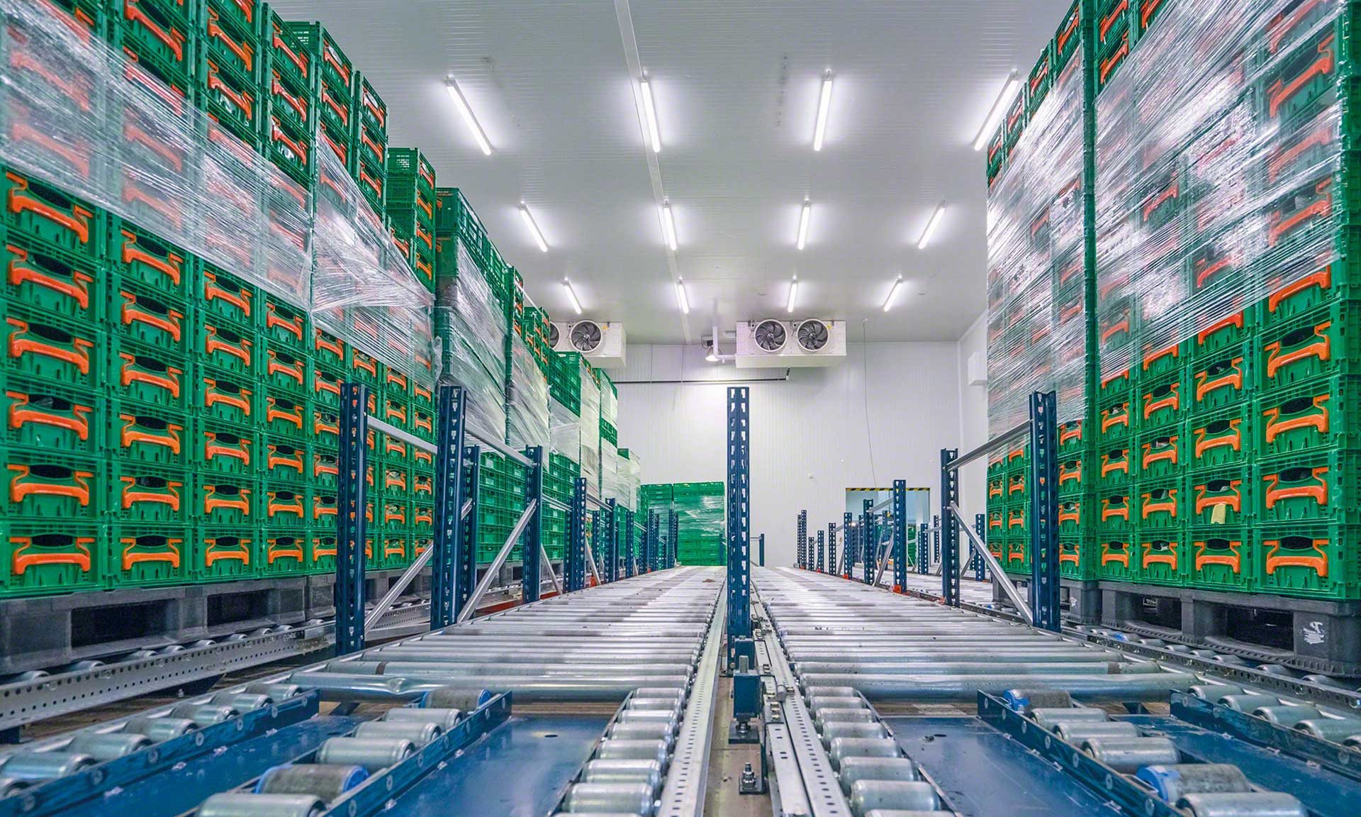Temperature controlled warehouses keep the goods stored in specific conditions