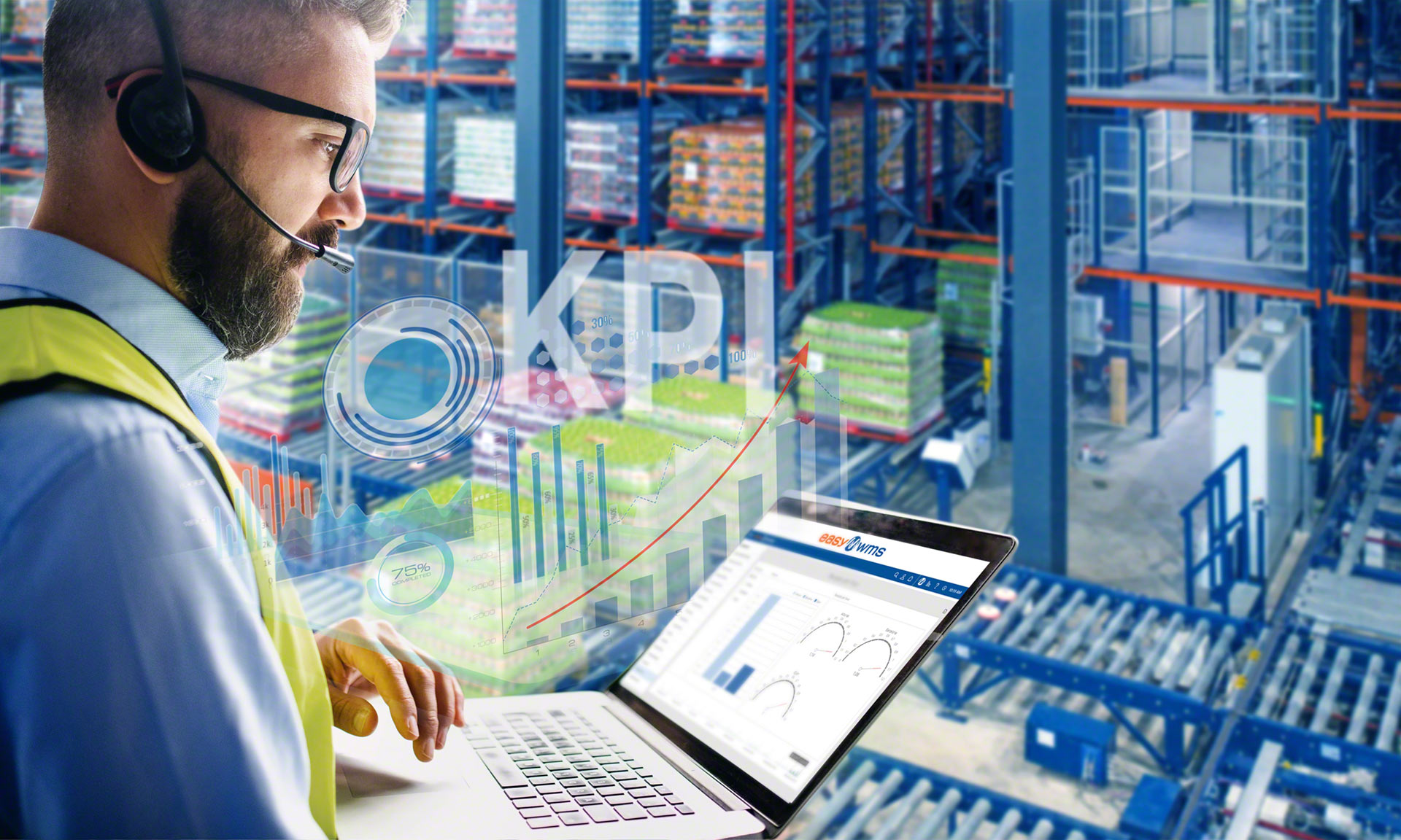 Warehouse KPIs are metrics used to measure and control the efficiency of logistics operations