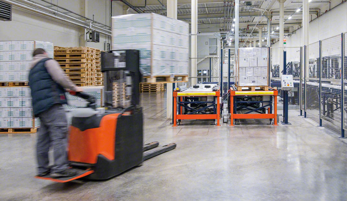 Pallet stackers are one of the most common warehouse machines