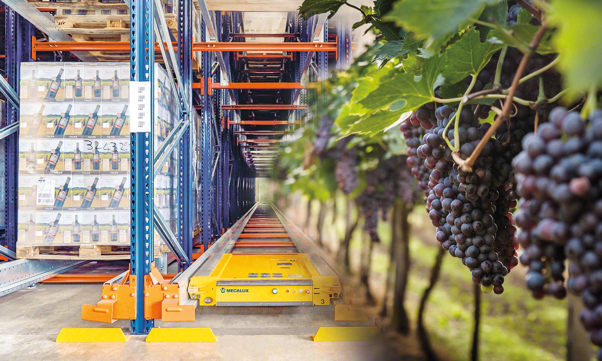 Automation increases efficiency and safety in wine warehousing