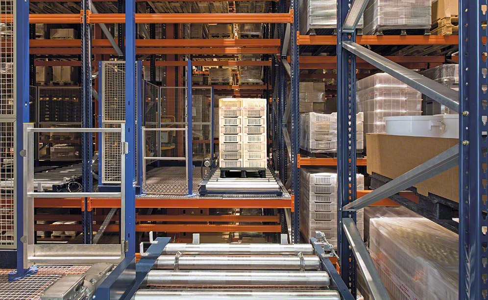 The automated warehouse at full production an average of 16 hours a day