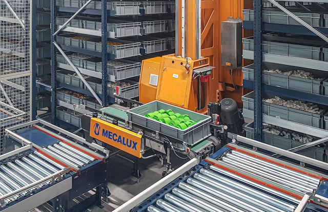 Clics Toys' new automated warehouse for boxes in Belgium