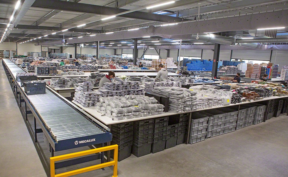 The conveyors greatly speed up goods movements in the CCV facility
