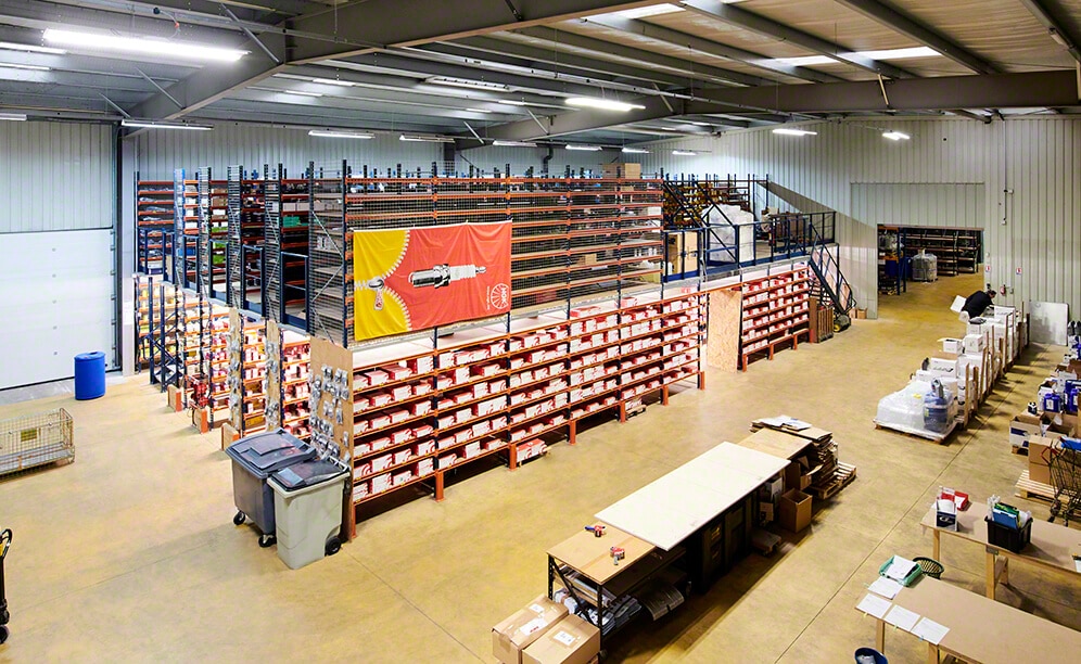 A spare parts warehouse in France