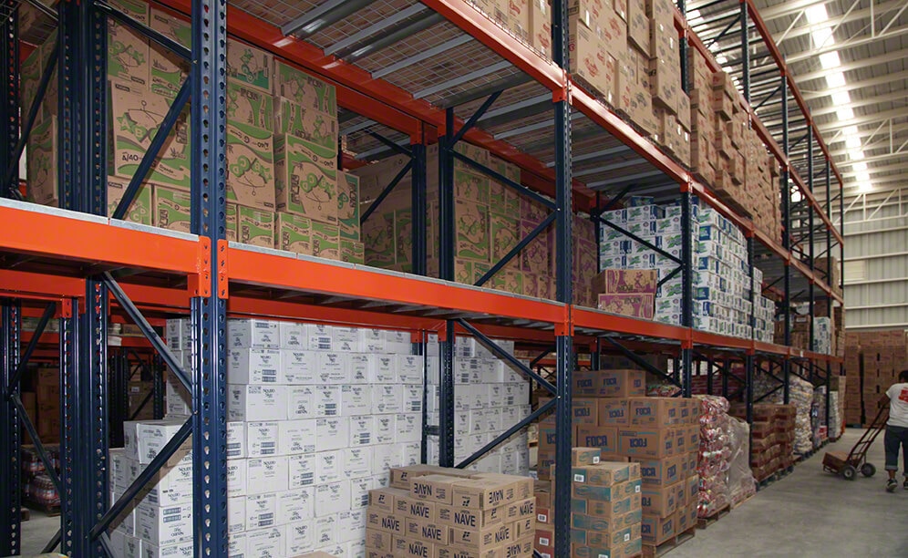 Warehouse with earthquake-proof racks for Abarrotes La Y Griega in Mexico