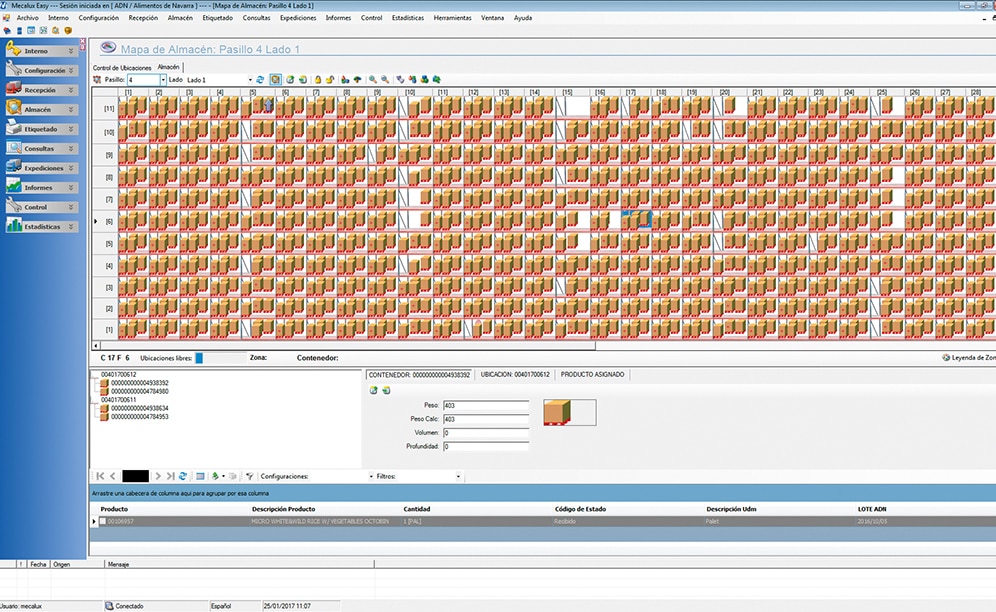 The software developed by Mecalux manages and is involved in all processes carried out in a facility