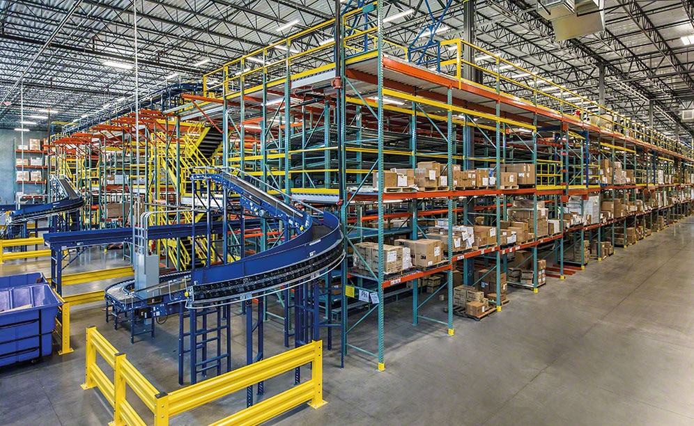 Benco Dental's picking warehouse for dental products