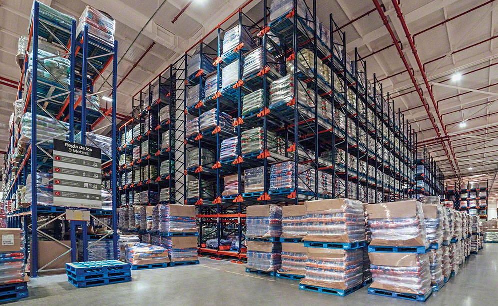 The pet food warehouse of Nestlé Purina in Chile