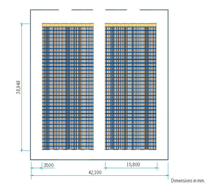 Warehouse layout: Live pallet racks