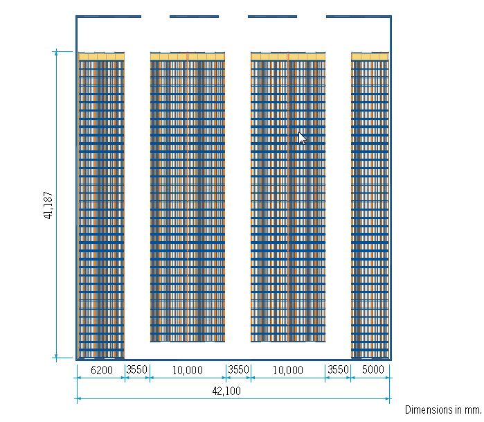 Warehouse layout: Push-back with rollers