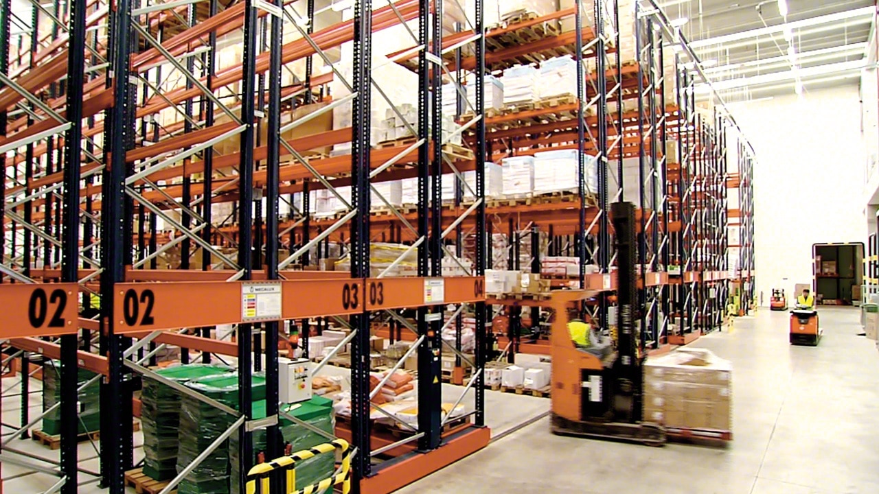 Case study mobile pallet racking Movirack: Havi Logistics