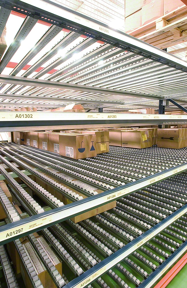 Carton live storage