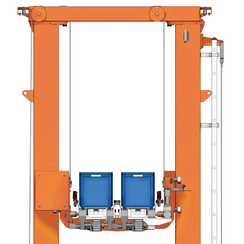 Stacker cranes for boxes
