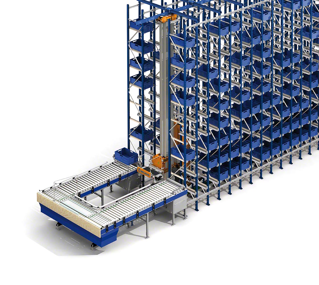Stacker cranes for boxes