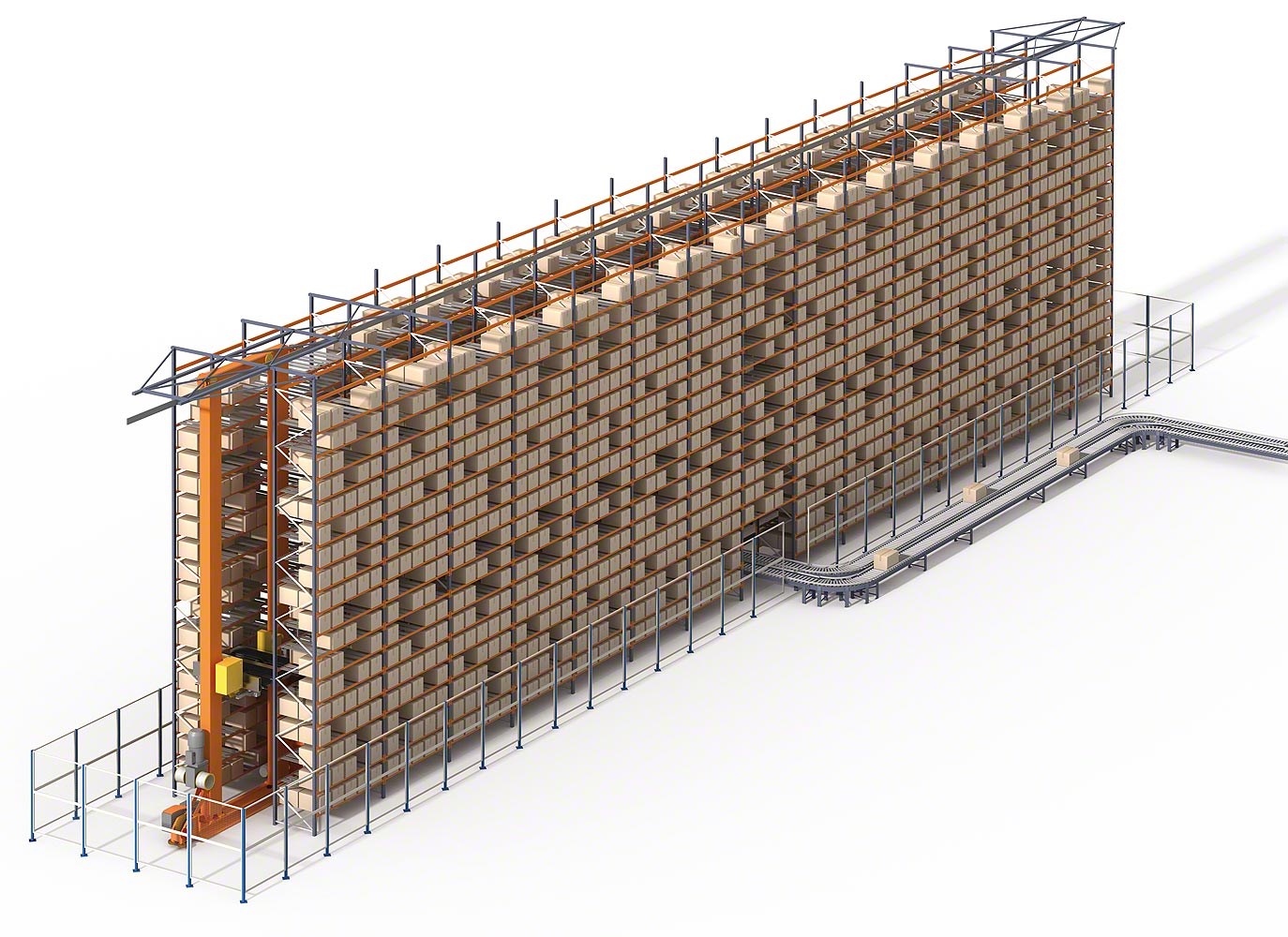 Stacker cranes for boxes