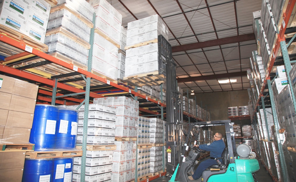 Desert Depot’s fleet of forklifts were a priority from the outset of the installation Desert Depot’s fleet of forklifts were a priority from the outset of the installation