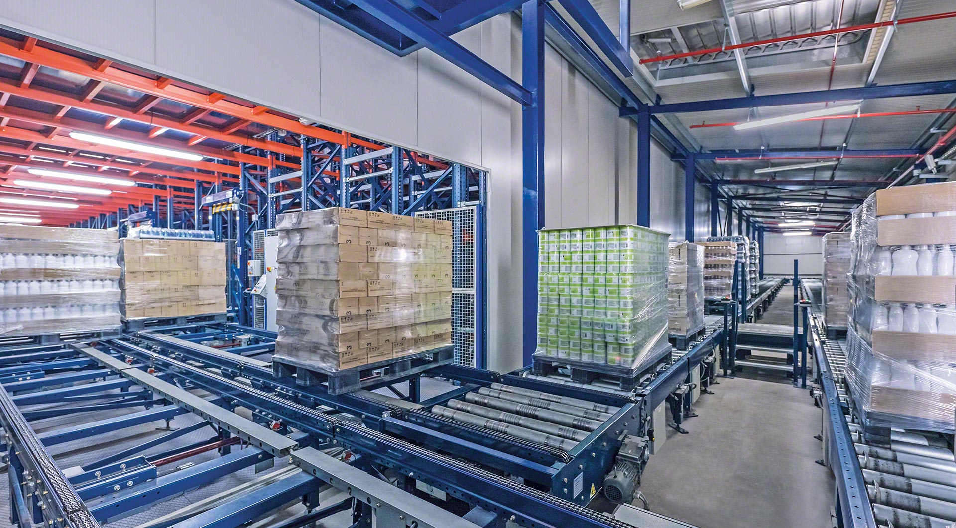 Pallet conveyor shop