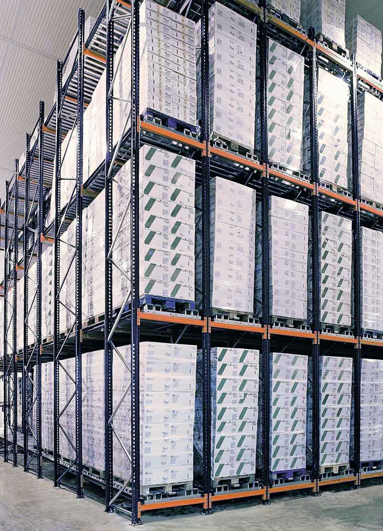High-density pallet rack systems