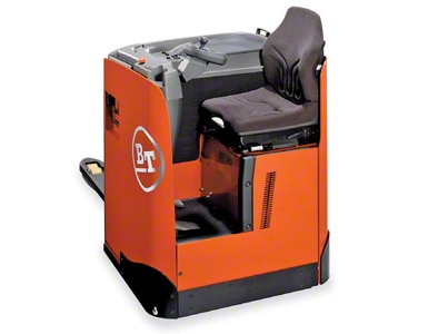Electric rider pallet truck with seat