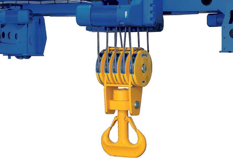 Hoists move sideways along raised beams - Images provided by GH
