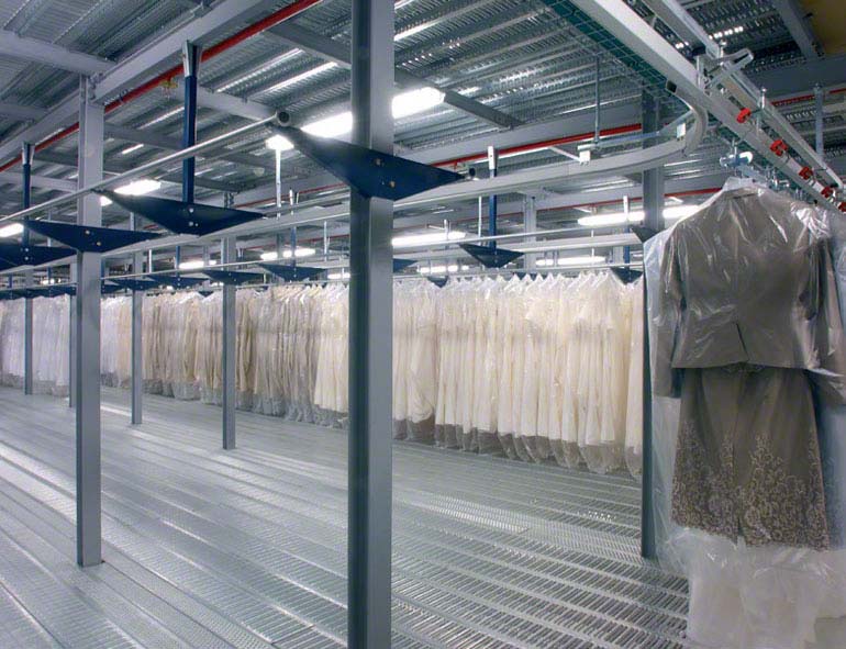 Solution for hung garments