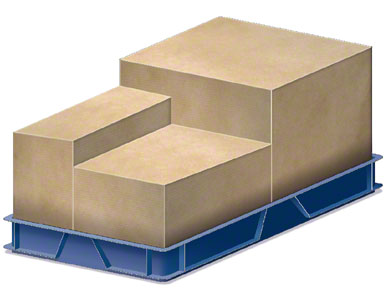 A container containing boxed packaging from suppliers