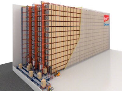 Panettone of Bauducco in a new automated clad-rack warehouse in Brazil