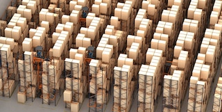 The pallet warehouse of the logistics operator Barsan in Belgium The pallet warehouse of the logistics operator Barsan in Belgium