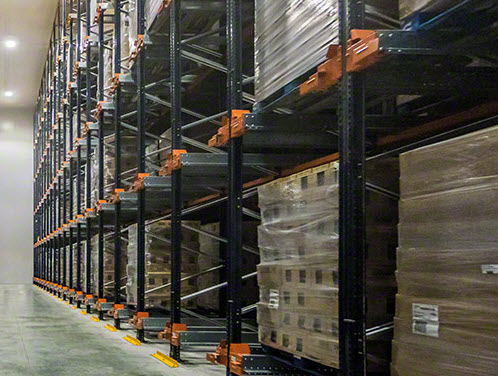 Pallet Shuttle system in Litera Meat warehouse