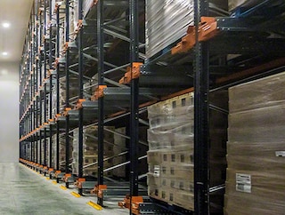 Pallet Shuttle system in Litera Meat warehouse Pallet Shuttle system in Litera Meat warehouse