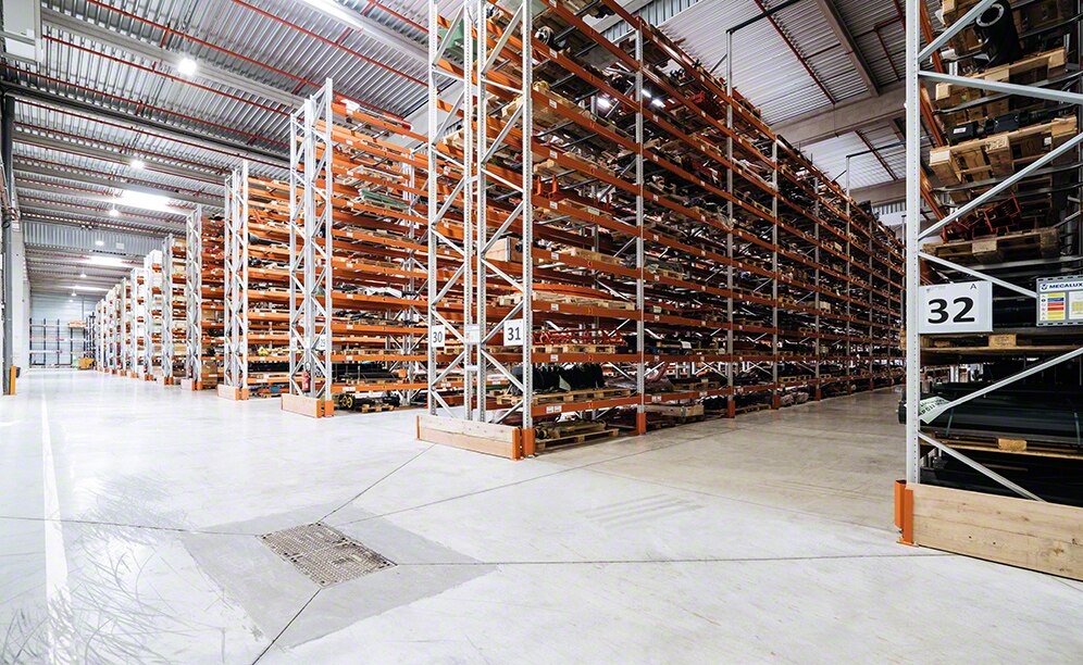 The Kverneland Group warehouse can manage more than 41,700 pallets