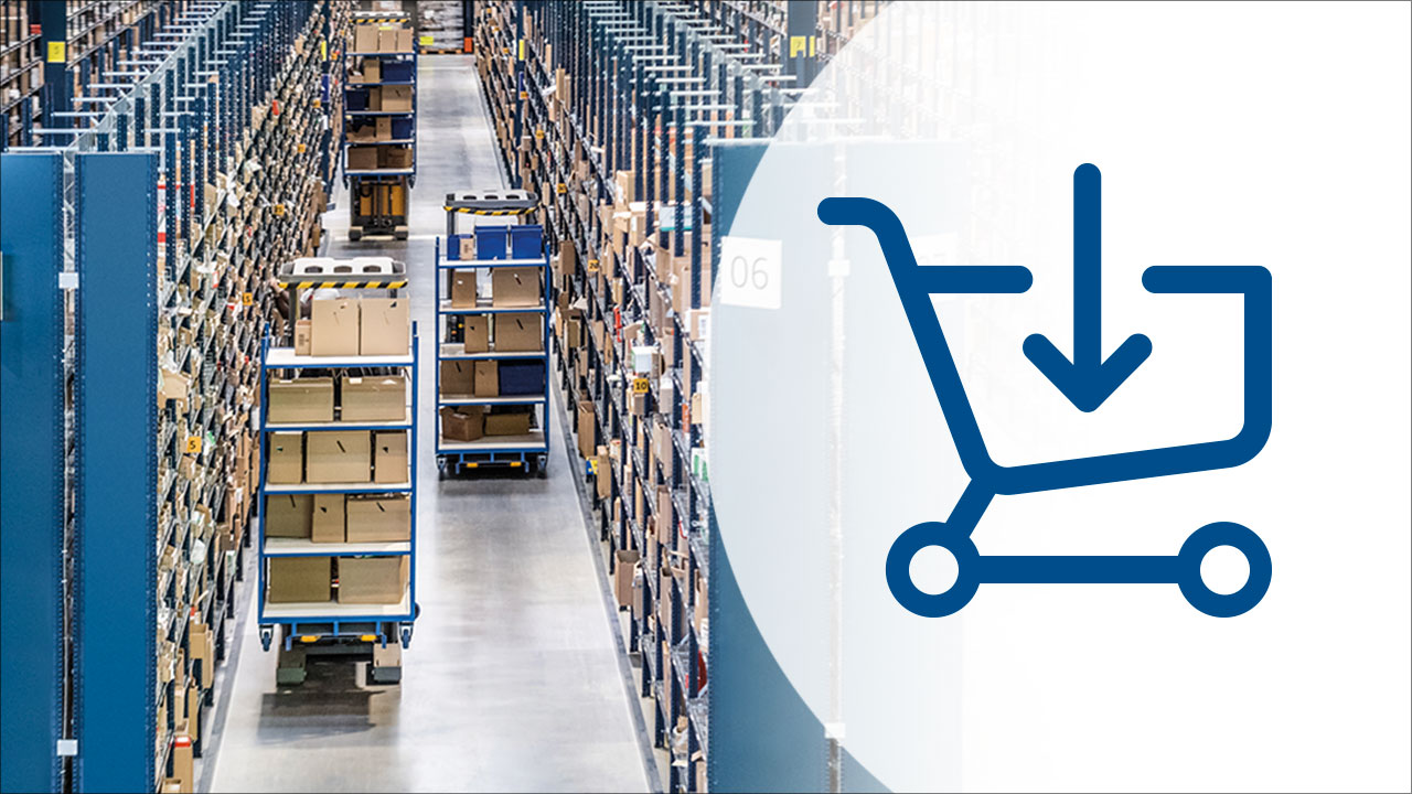 3D animation of a mobile racking system for pallets - Mecalux.com