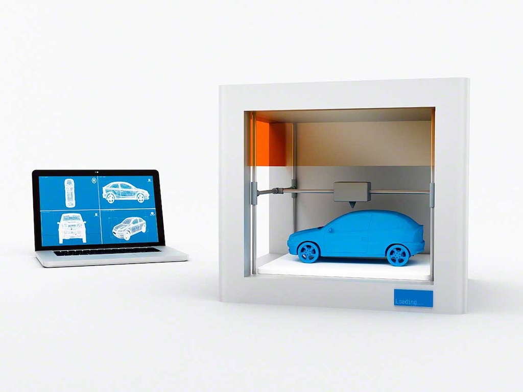 Automotive companies use 3D printers in their production processes to create prototypes, parts, and components