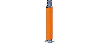 Upright protectors safeguard the drive-in racking frames against possible impacts
