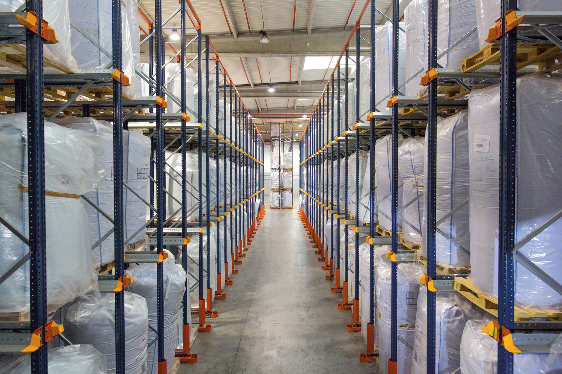 Drive-in pallet racking allows for multiple storage lanes