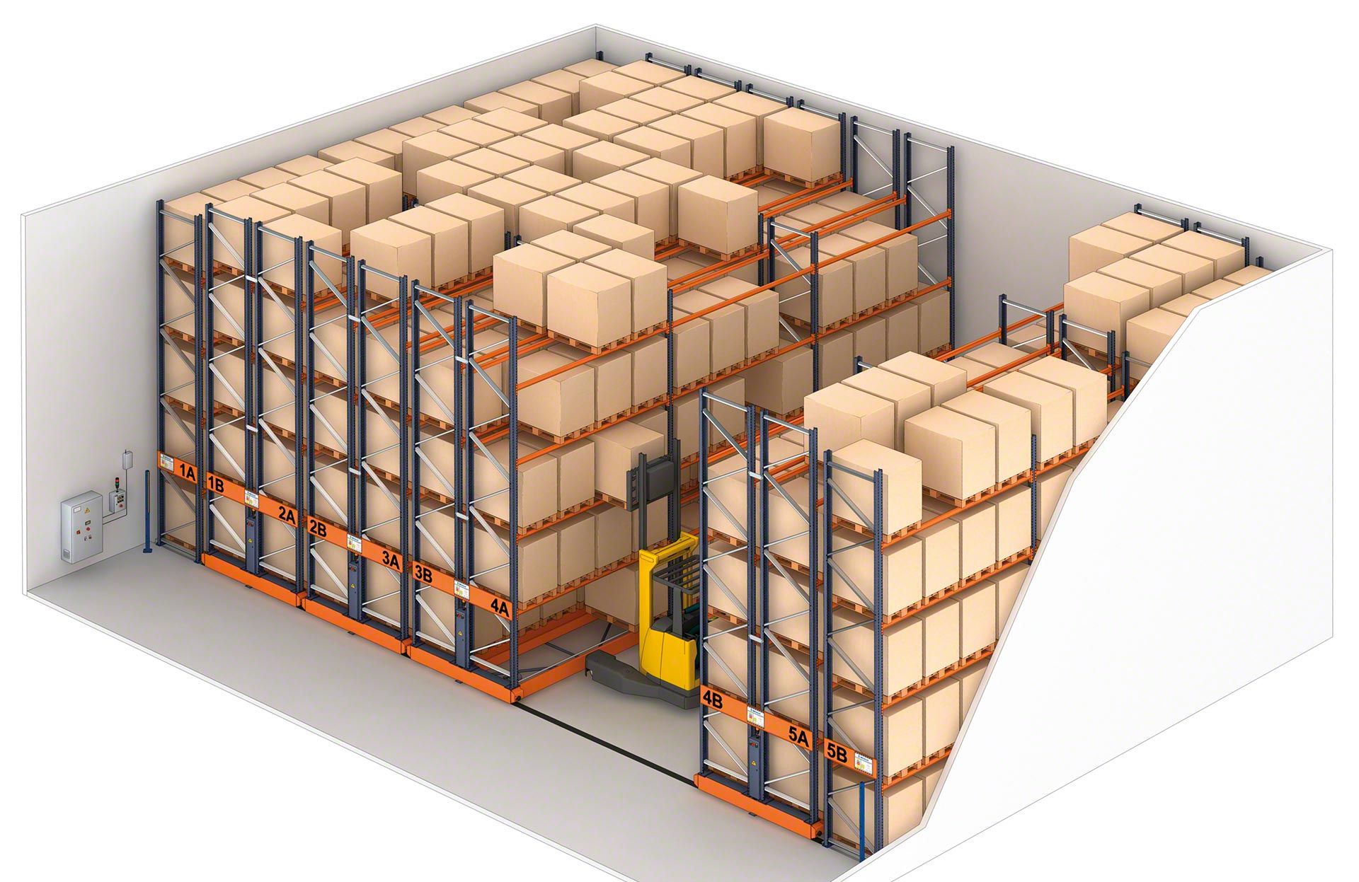 Mobile racking offers the utmost high-density storage for increased warehouse capacity