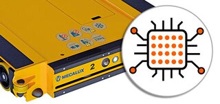 The Pallet Shuttle unit has an integrated on-board PLC control system
