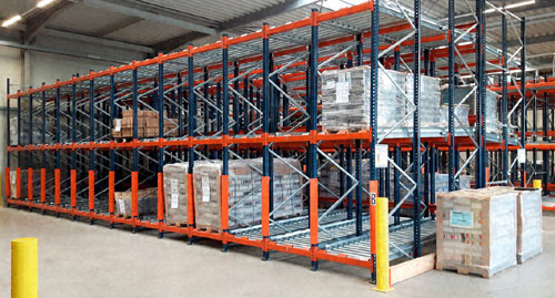 Oppermann Druck und Verlags reorganises the operation of its warehouse with push-back racking with rollers