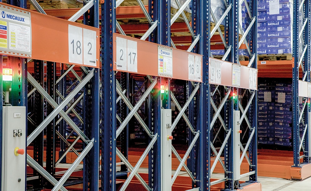 The racks have safety devices to ensure proper operations of the system The racks have safety devices to ensure proper operations of the system